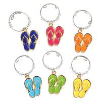 Dennis East Flip Flop Wine Charms (Set of 6)